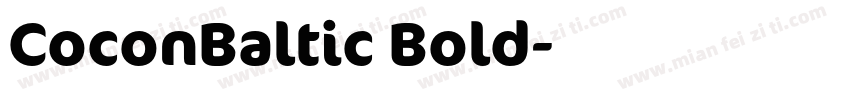 CoconBaltic Bold字体转换